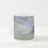 Falcon Frosted Glass Mok, 10 oz Matglas Koffiemok (Voorkant links)