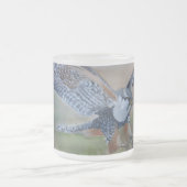 Falcon Frosted Glass Mok, 10 oz Matglas Koffiemok (Center)