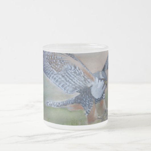 Falcon Frosted Glass Mok, 10 oz Matglas Koffiemok (Center)