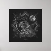 Falcon Full Moon Canvas Afdruk (Voorkant)