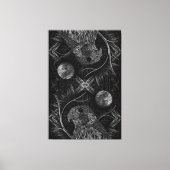 Falcon Full Moon Canvas Afdruk (Voorkant)