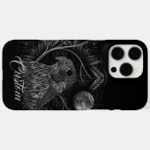 Falcon Full Moon Case-Mate iPhone Case (Achterkant (horizontaal))