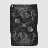 Falcon Full Moon Golfhanddoek (Voorkant)