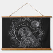 Falcon Full Moon Hangend Wandkleed (Voorkant)
