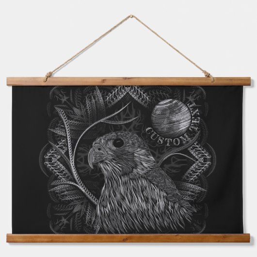 Falcon Full Moon Hangend Wandkleed (Voorkant)