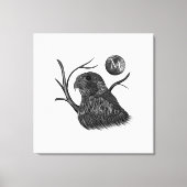 Falcon Full Moon Monogram Canvas Afdruk (Voorkant)