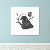 Falcon Full Moon Monogram Canvas Afdruk (Insitu (Houten vloer))