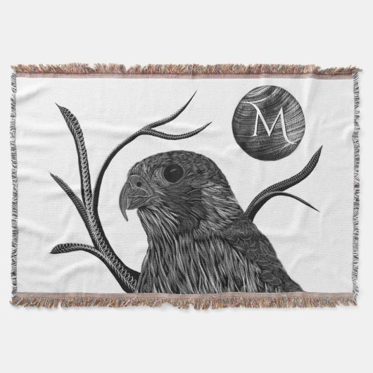Falcon Full Moon Monogram Deken (Voorkant)