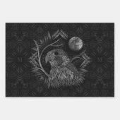 Falcon Full Moon Monogram Inpakpapier Vel (Voorkant)
