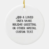 Falcon Full Moon Monogram Keramisch Ornament (Achterkant)