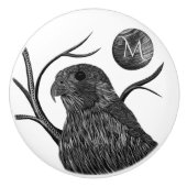 Falcon Full Moon Monogram Keramische Knop (Voorkant)