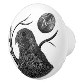 Falcon Full Moon Monogram Keramische Knop (Rechts)