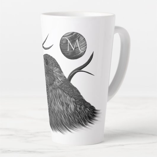 Falcon Full Moon Monogram Latte Mok (Rechterhoek)