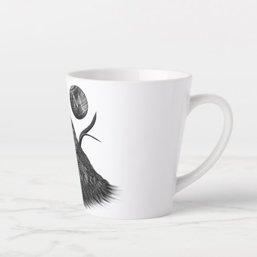 Falcon Full Moon Monogram Latte Mok (Rechts)