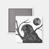 Falcon Full Moon Monogram Magneet (Voorkant / Achterkant)