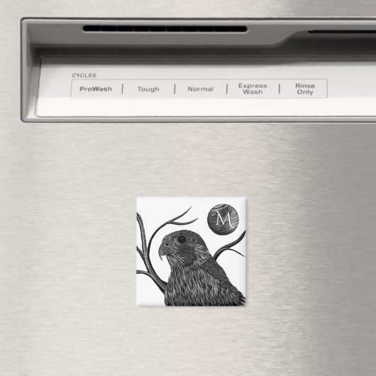 Falcon Full Moon Monogram Magneet (Insitu (Vaatwasser))