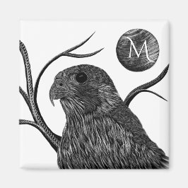 Falcon Full Moon Monogram Magneet