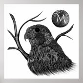Falcon Full Moon Monogram Poster (Voorkant)
