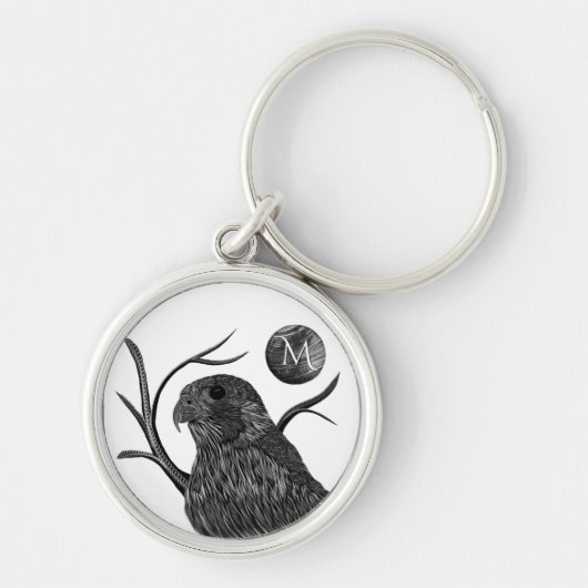 Falcon Full Moon Monogram Sleutelhanger (Voorkant)