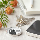 Falcon Full Moon Monogram Sleutelhanger (Zijkant)