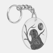 Falcon Full Moon Monogram Sleutelhanger (Voorkant Links)