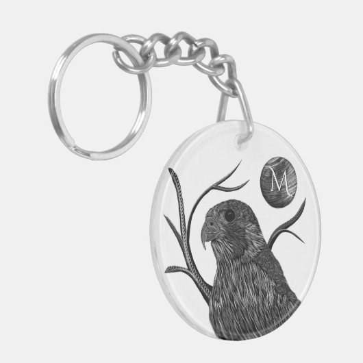 Falcon Full Moon Monogram Sleutelhanger (Voorkant Links)