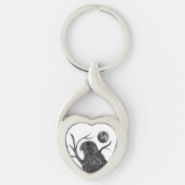 Falcon Full Moon Monogram Sleutelhanger (Voorkant)