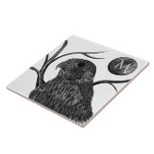 Falcon Full Moon Monogram Tegeltje (Zijkant)