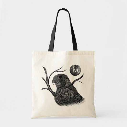 Falcon Full Moon Monogram Tote Bag (Voorkant)