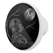Falcon Full Moon Monogram zwart Keramische Knop (Rechts)