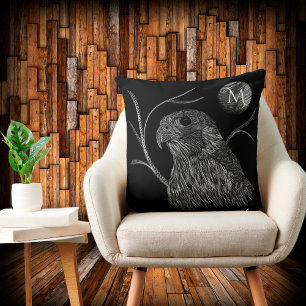 Falcon Full Moon Monogram zwart Kussen