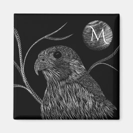 Falcon Full Moon Monogram zwart Magneet