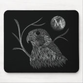 Falcon Full Moon Monogram zwart Muismat (Voorkant)