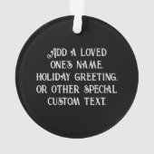 Falcon Full Moon Monogram zwart Ornament (achterkant)