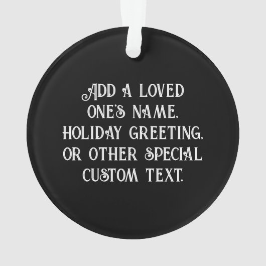 Falcon Full Moon Monogram zwart Ornament (achterkant)