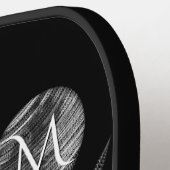 Falcon Full Moon Monogram zwart Pickleball Paddle (Links Detail)