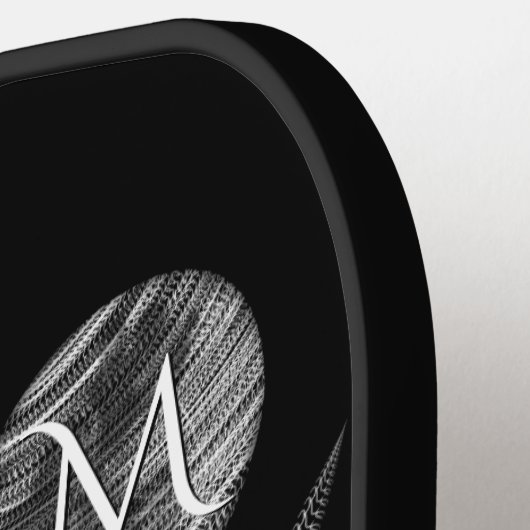 Falcon Full Moon Monogram zwart Pickleball Paddle (Links Detail)