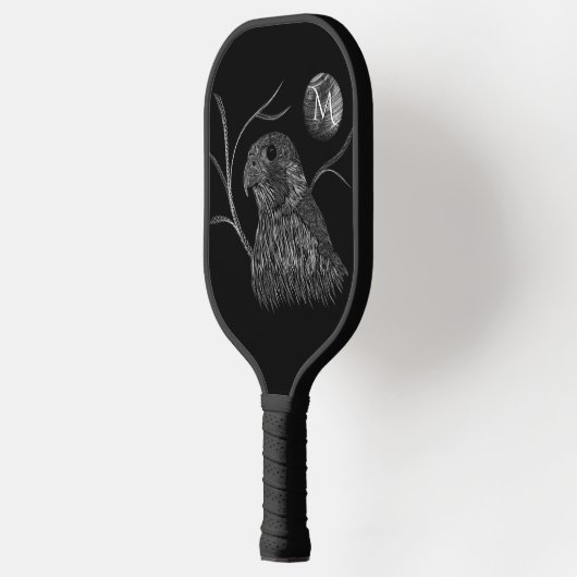 Falcon Full Moon Monogram zwart Pickleball Paddle (Links)