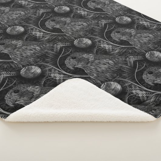 Falcon Full Moon Patroon Sherpa Deken (3/4)