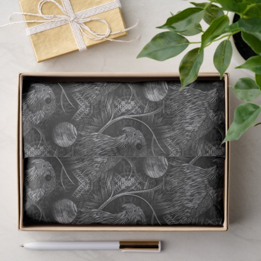 Falcon Full Moon Patroon Tissuepapier (Geschenk)