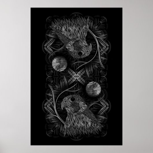 Falcon Full Moon Poster (Voorkant)