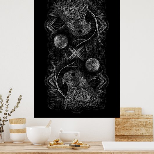 Falcon Full Moon Poster (Keuken)