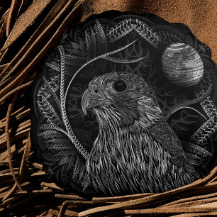 Falcon Full Moon Rond Kussen