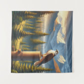 Falcon in Natuur Wandkleed (Voorkant (horizontaal))