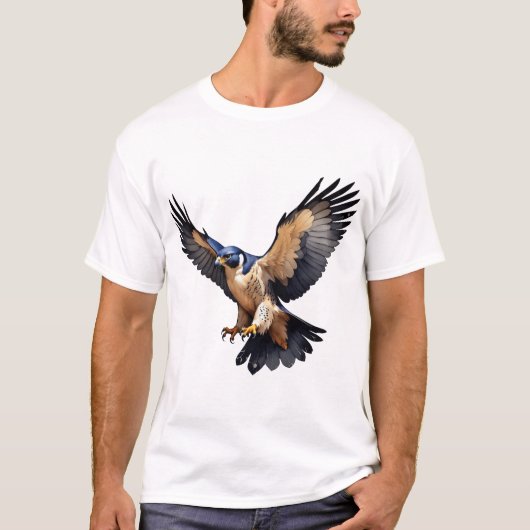 Falcon in vlucht t-shirt (Voorkant)