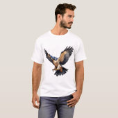 Falcon in vlucht t-shirt (Voorkant volledig)