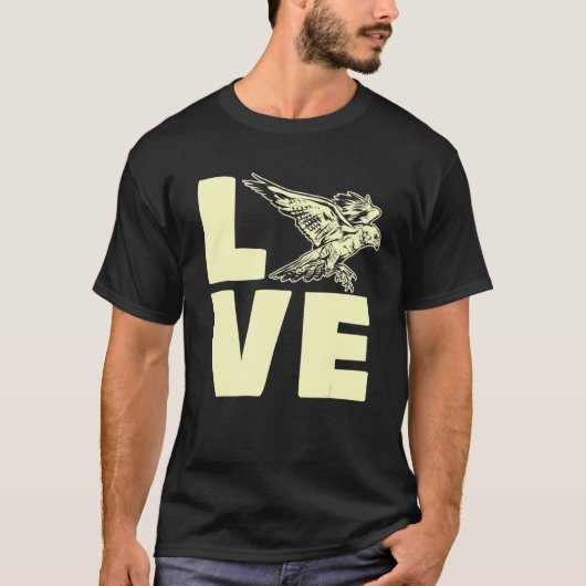 Falcon Lover Falconry T-shirt (Voorkant)