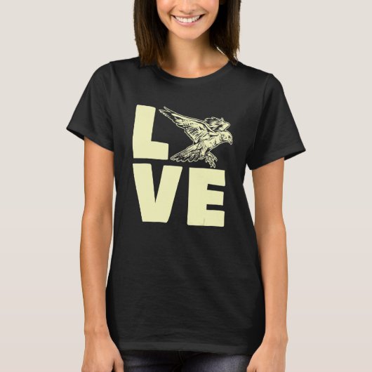 Falcon Lover Falconry T-shirt (Voorkant)