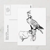 Falcon on Glove Briefkaart (Voorkant / Achterkant)