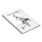 Falcon on Glove Notitieboek (Rechterzijde)